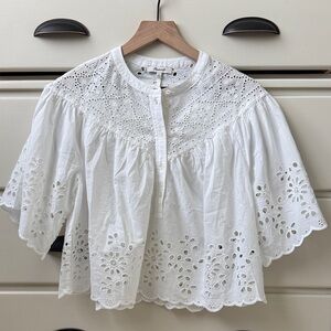 Madewell Shirred Henley Top